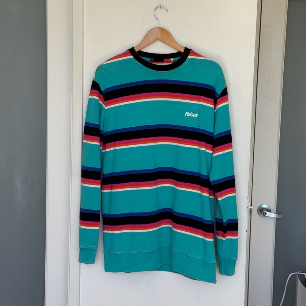PALACE XL Multicolor Cotton Striped Sweater